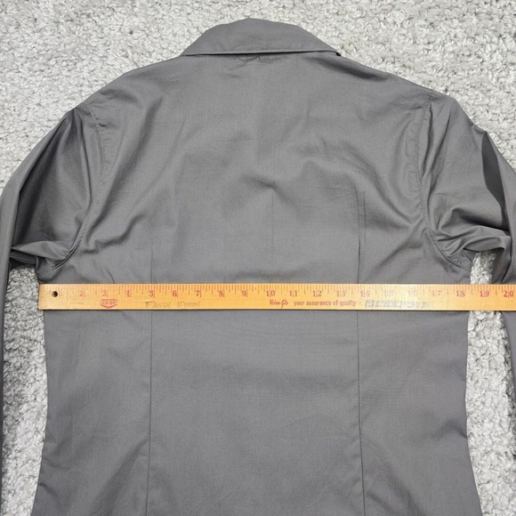 Cinch Shirt Womens M Gray Amberley Button Up Long Sleeve Logo Western Cowgirl - Picture 7 of 10